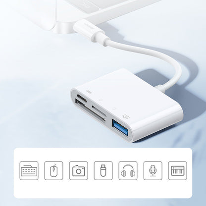 Joyroom OTG Lightning - USB-A / microSD Joyroom, blanc S-H142