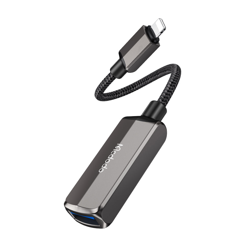Adaptateur OTG Lightning - USB-A McDodo CA-2690, Gris