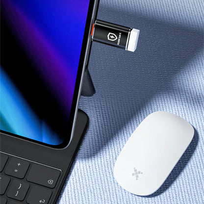 Adaptateur OTG Lightning - USB-A Techsuit A6 HyperPort, Noir Orange