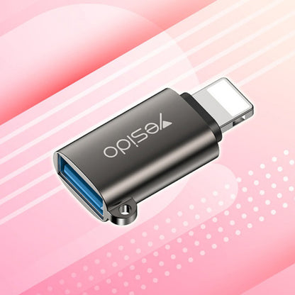 Adaptateur OTG Lightning - USB-A Yesido GS14, Noir