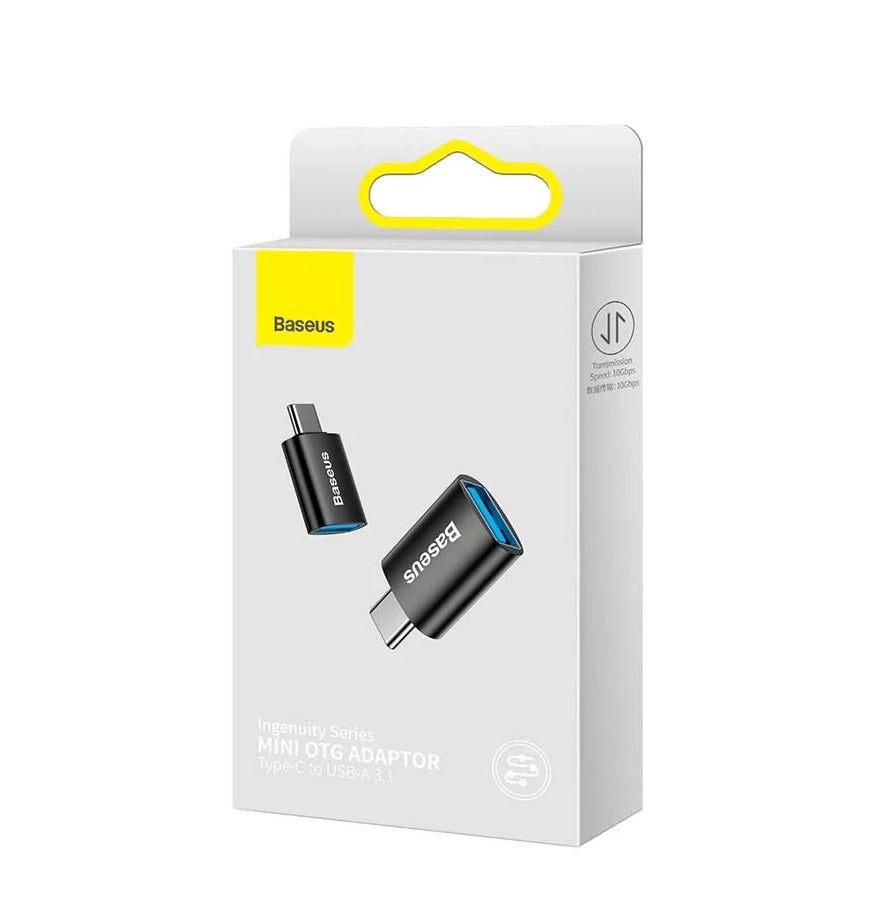 Baseus Ingenuity Adaptateur OTG USB-C vers USB-A, noir 