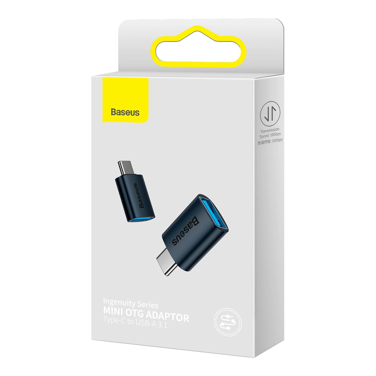 Baseus Ingenuity Adaptateur OTG USB-C vers USB-A, bleu ZJJQ000003 