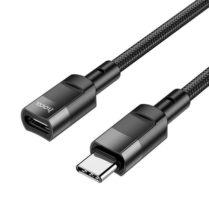 Adaptateur de Données et de Charge USB-C - USB-C HOCO U107, 1.2m, Noir