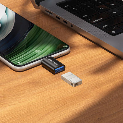 Adaptateur OTG USB-C - USB-A Borofone BV26C, Noir