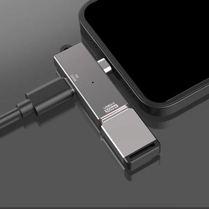 Adaptateur OTG USB-C - USB-A Techsuit A21, Gris