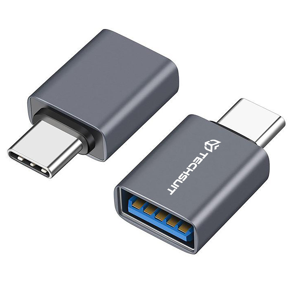 Adaptateur OTG USB-C - USB-A Techsuit A8 SlateVolt, Gris