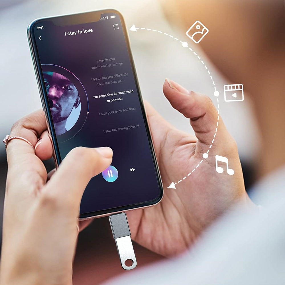 Adaptateur OTG USB-C - USB-A Techsuit A8 SlateVolt, Gris