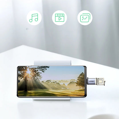 Adaptateur OTG USB-C - USB-A UGREEN US270 (50283), Gris