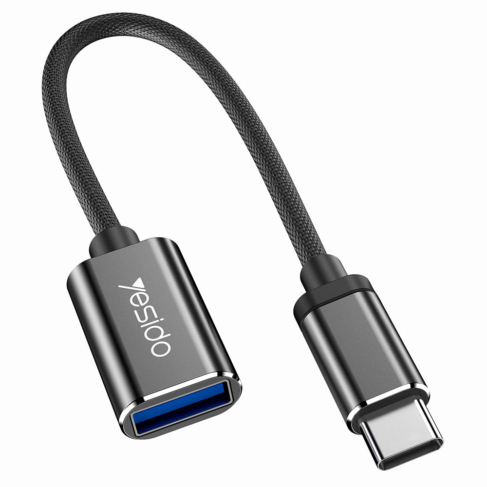Adaptateur OTG USB-C - USB-A Yesido GS01, Noir