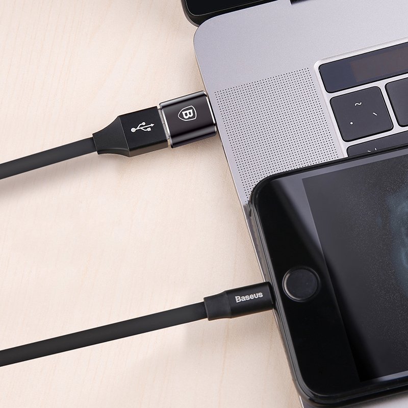 Adaptateur OTG USB-C - USB-A Baseus, noir CATOTG-01