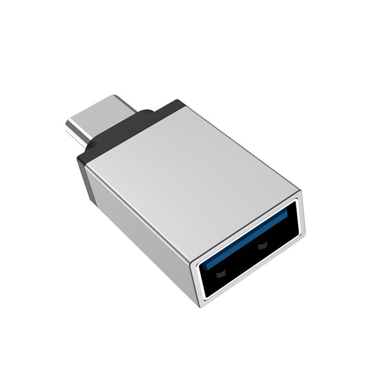 Adaptateur OTG USB-A - USB-C Borofone BV3, Argenté