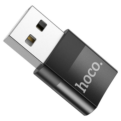 Adaptateur de données et de charge USB-C - USB-A HOCO UA17, noir