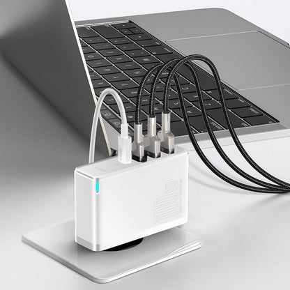 Chargeur réseau Baseus GaN2 Pro, 100W, 3A, 2 x USB-A - 2 x USB-C, blanc CCGAN2P-L02