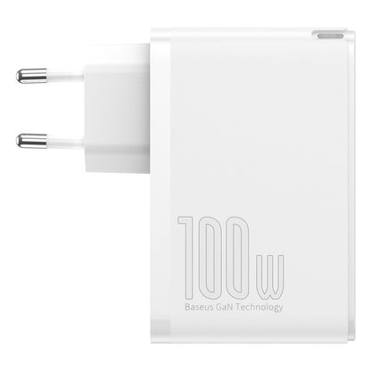 Chargeur réseau Baseus GaN2 Pro, 100W, 3A, 2 x USB-A - 2 x USB-C, blanc CCGAN2P-L02