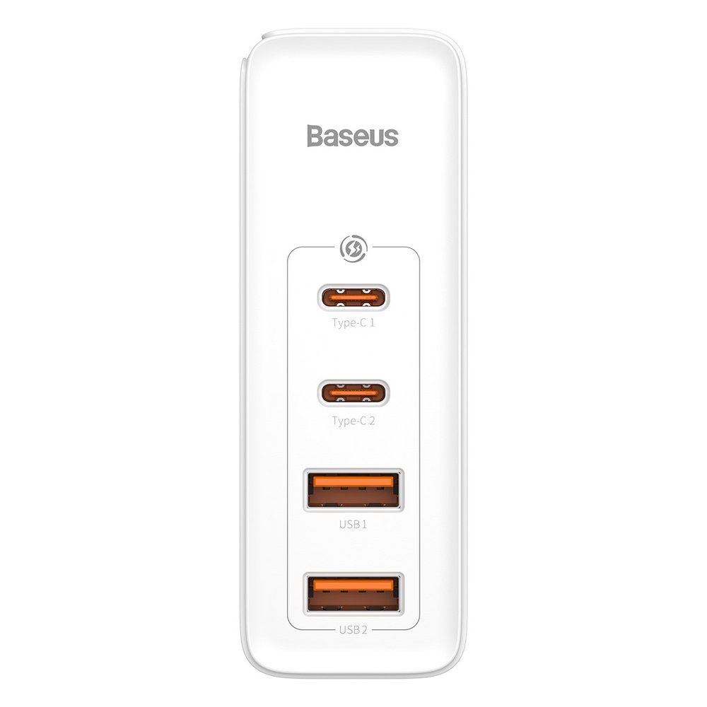 Chargeur réseau Baseus GaN2 Pro, 100W, 3A, 2 x USB-A - 2 x USB-C, blanc CCGAN2P-L02