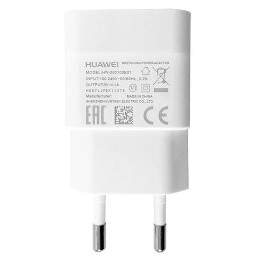 Chargeur réseau Huawei HW-050100E01, 5W, 1A, 1 x USB-A, Blanc 02221186