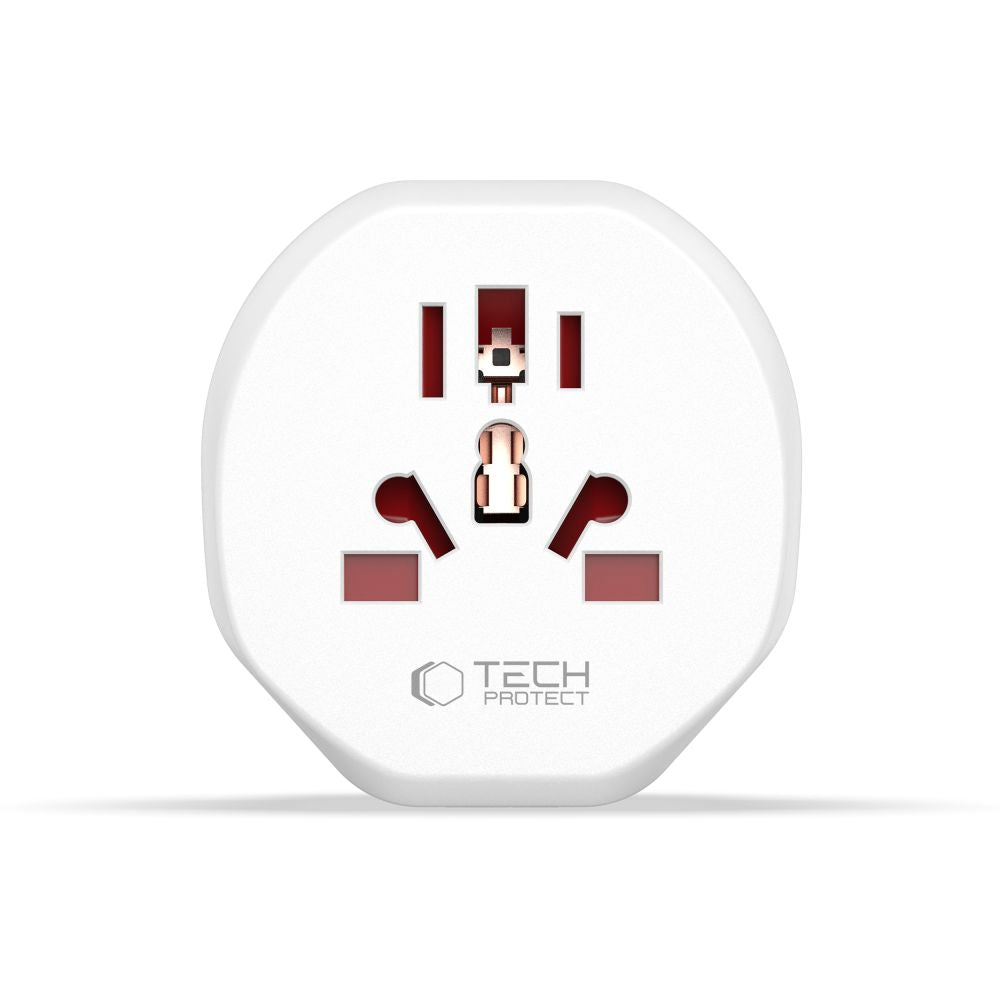 Adaptateur réseau Tech-Protect US / UK / AU / AU / FI / CN - Europe, blanc 