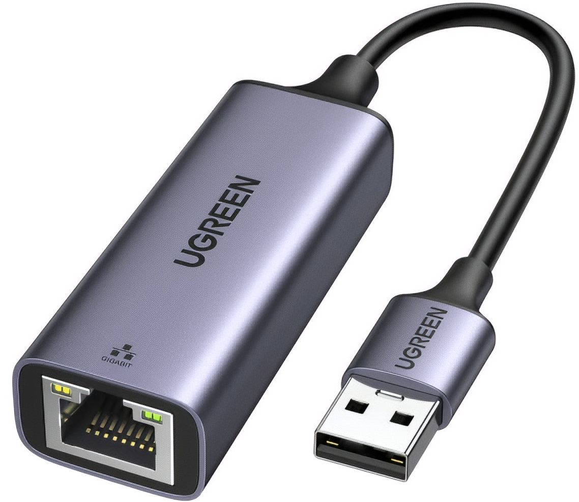 Carte réseau UGREEN CM209, RJ45, USB, Gris