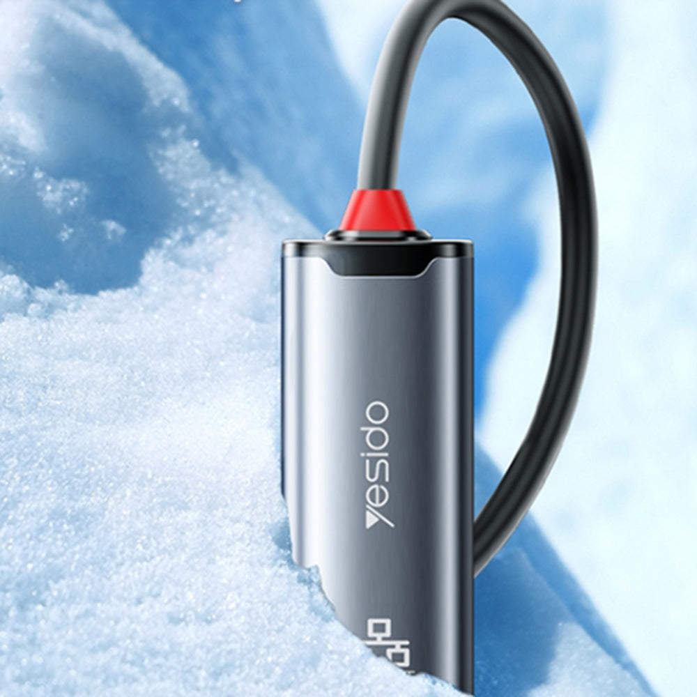 Adaptateur Réseau Yesido HB26, RJ45, USB / USB-C, Gris