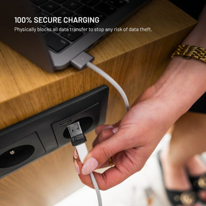 Adaptateur USB Blocage de Données Fixed, USB-A / USB-C, 2en1, Noir