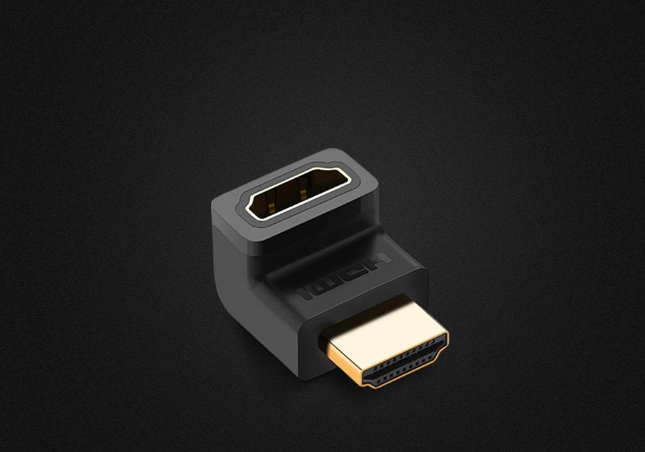 Adaptateur Vidéo UGREEN Angled, HDMI - HDMI, 4K, Noir