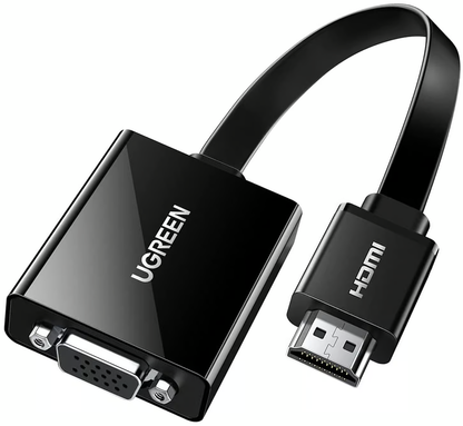 Adaptateur Vidéo UGREEN CM611 (90813), HDMI - VGA, 1080P, Noir