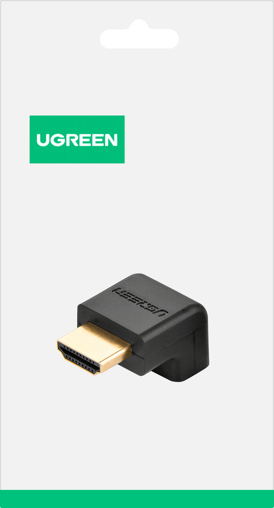 Adaptateur Vidéo UGREEN HD112 Down Angle, HDMI - HDMI, 4K, Noir