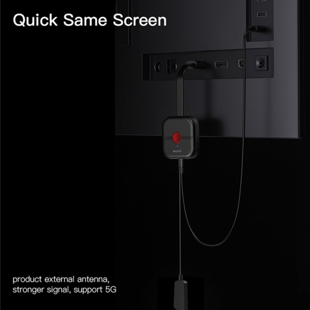 Adaptateur Multimédia Sans Fil Yesido TV10, Noir