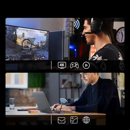 UGREEN AX900 Wireless Adapter (75109), Dual Band, Wi-Fi 6, 600Mbps, Black