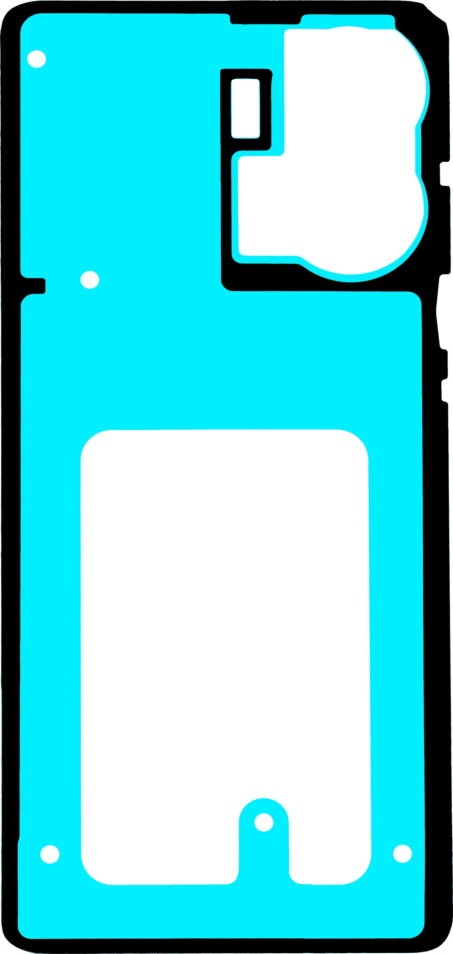 Adhésif Couvercle Batterie Motorola Edge 50 Fusion, Service Pack 5948C24385