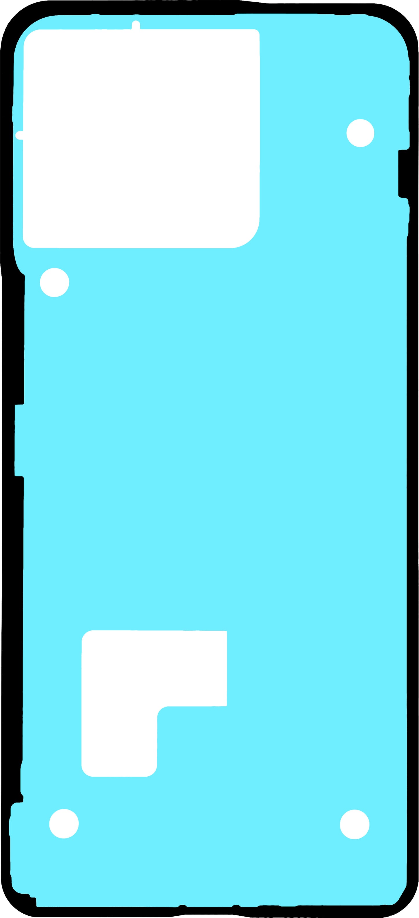 Adhésif Couvercle Batterie Motorola Edge 70, Pack de Service 5D78C31618