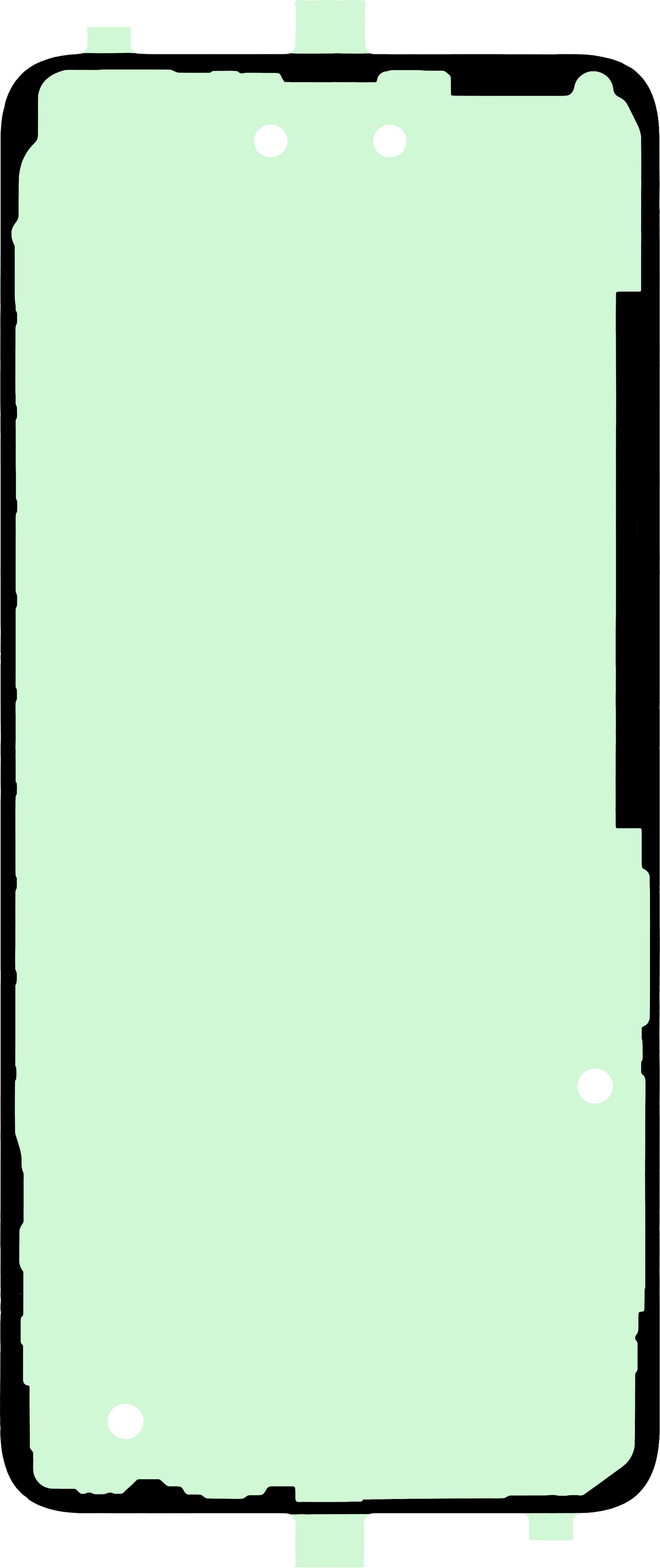 Adhésif Couvercle Batterie OEM, 164mm x74mm
