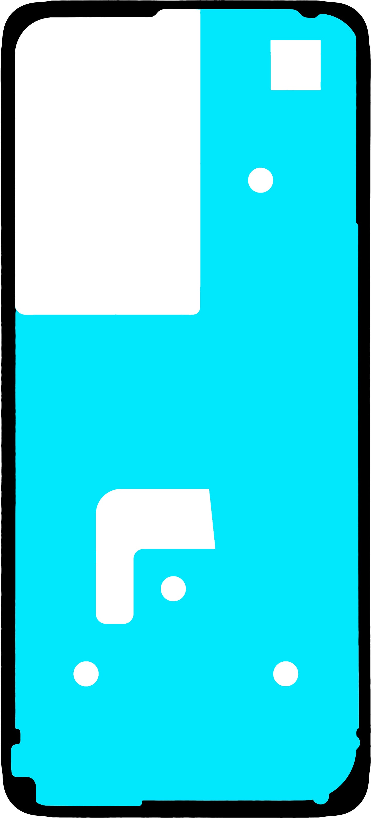 Adhésif Couvercle Batterie Realme C75, Service Pack 612714001225