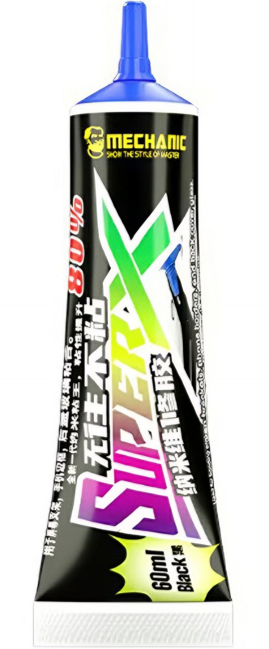 Adhésif Liquide Mechanic Super X, 60ml, Noir