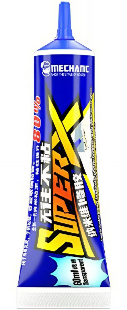 Colle Liquide Mechanic Super X, 60ml, Transparent