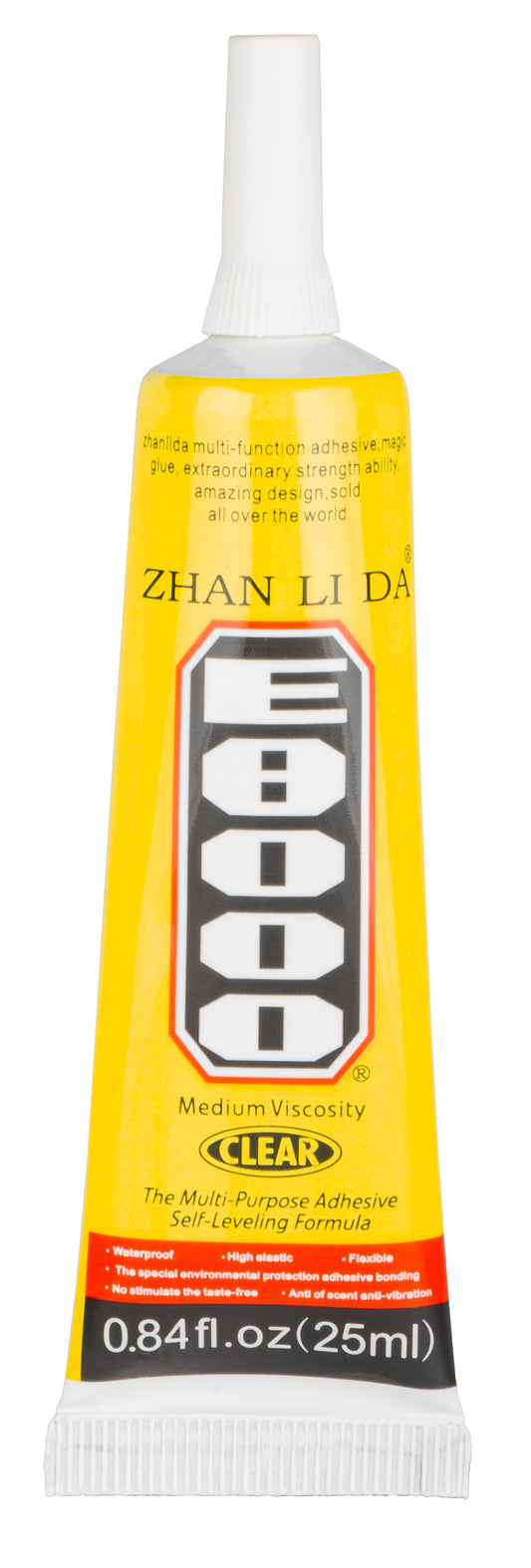 Adhésif Liquide Zhanlida E-8000, 25ml, Transparent