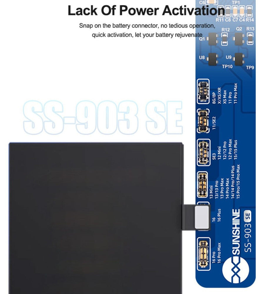 Chargeur Carte Sunshine SS-903 SE pour Apple iPhone 8 - 16 Series