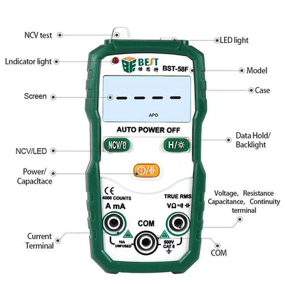 Meilleur multimètre numérique BST-58F