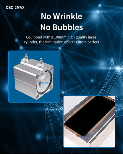 OCA Laminating Machine / Bubble Removal Package + Air Compressor + Vacuum Pump Forward CEO-2Max + FW-122B + FW-126S