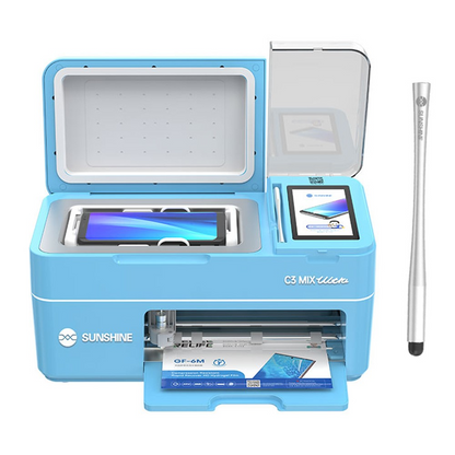Appareil de Laminage UV Sous Vide Sunshine C3 Mix Ultra pour application de Films de Protection UV / Hydrogel, 2 en 1