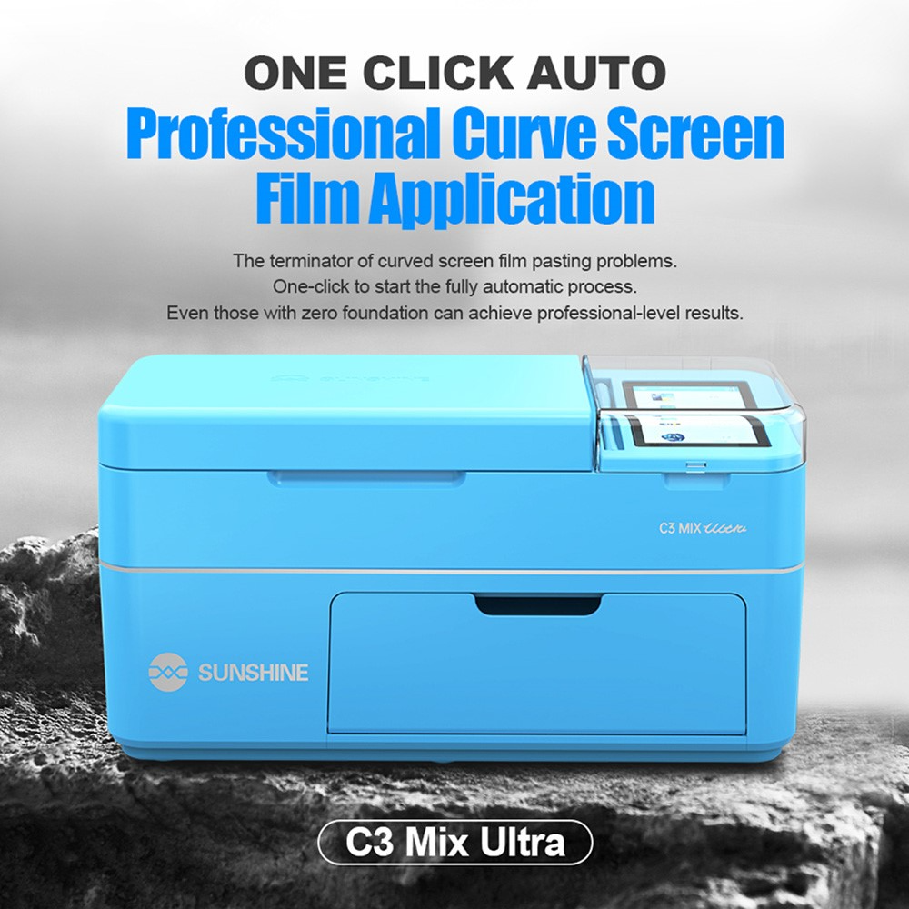 Appareil de Laminage UV Sous Vide Sunshine C3 Mix Ultra pour application de Films de Protection UV / Hydrogel, 2 en 1