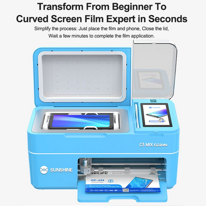 Appareil de Laminage UV Sous Vide Sunshine C3 Mix Ultra pour application de Films de Protection UV / Hydrogel, 2 en 1