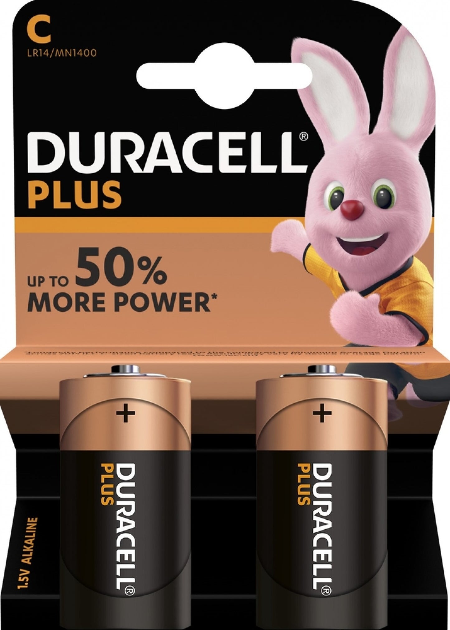Pile Duracell Plus, LR14, Lot de 2 pièces
