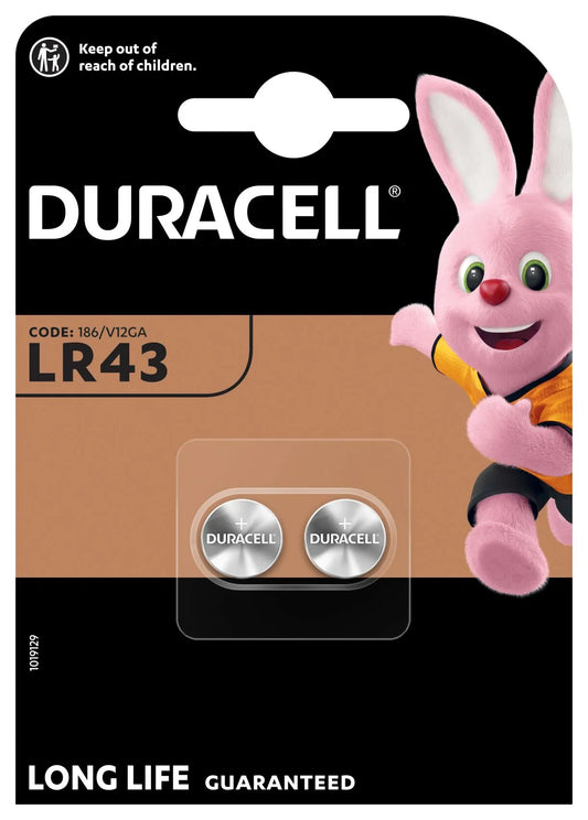 Duracell Battery, LR43, Set of 2 pieces