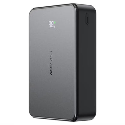 Acefast M29 External Battery, 20000mAh, 22.5W, QC + PD, 1 x USB-A - 2 x USB-C, Black