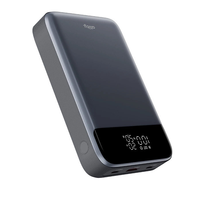 Allity External Battery. APB-200 PocketPower, 10000mAh, 33W, QC + PD, 1 x USB-A - 1 x USB-C, Gray