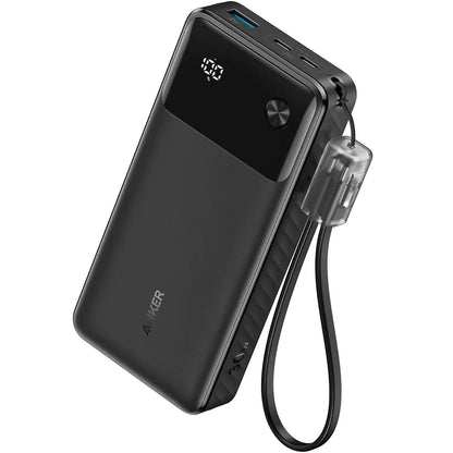 Batterie externe Anker, 20000mAh, 30W, QC + PD, 1 x USB-A - 2 x USB-C, Noir A1384G11