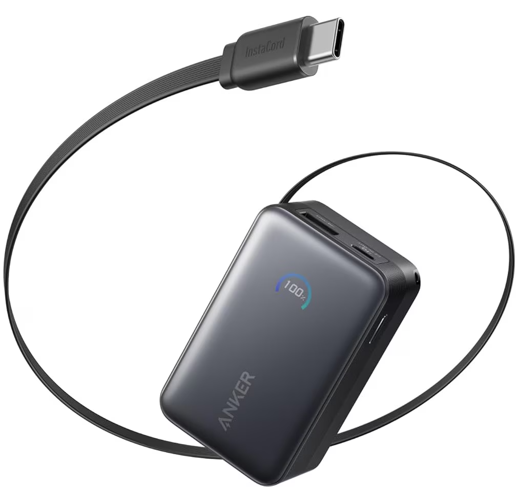 Batterie Externe Anker Nano, 10000mAh, 45W, QC + PD, 1 x USB-A - 1 x USB-C, Noire A1638H11