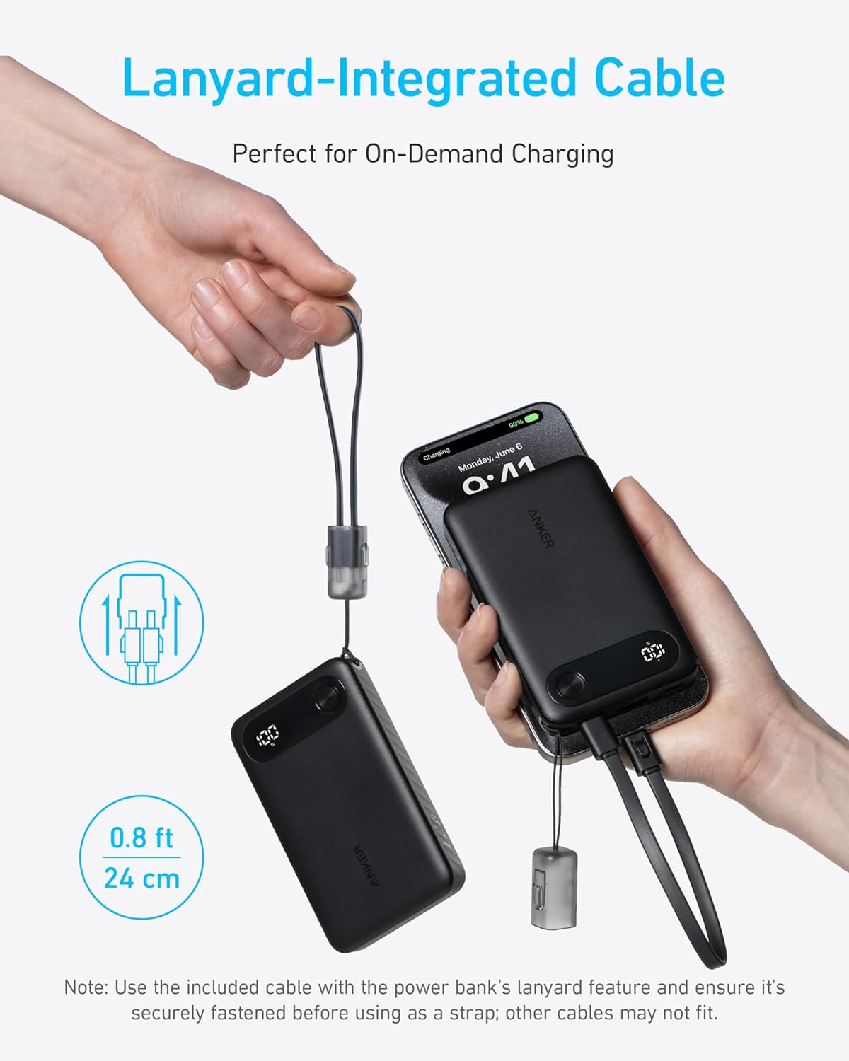 Batterie externe Anker PowerCore, 10000mAh, 22.5W, QC + PD, 1 x USB-A - 2 x USB-C, Noir A1257G11 