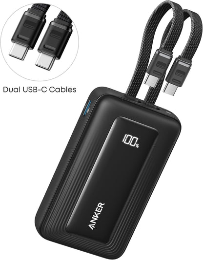 Batterie Externe Anker Zolo, 10000mAh, 35W, QC + PD, 1 x USB-A - 2 x USB-C, Noire A1680H12